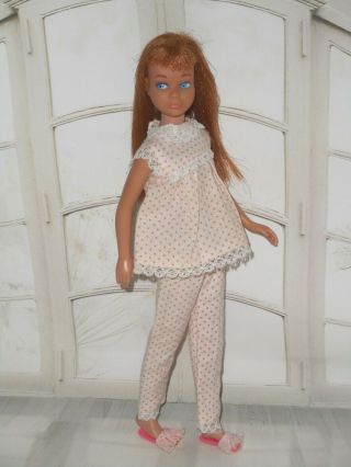 Vintage Barbie FIRST ISSUE TITIAN SKIPPER DOLL IN DREAMTIME 1909 PJs SLIPPERS 3