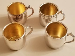 Towle Silver Plate Punch Cups Set Of Four