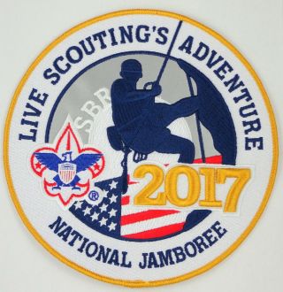 2017 National Boy Scout Jamboree Official 3d Round 8 " Logo Jacket Patch
