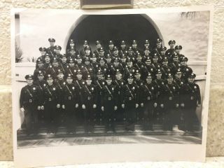 Vintage Southern California Police Department 8 X 10 Black & White Photo Of Offi