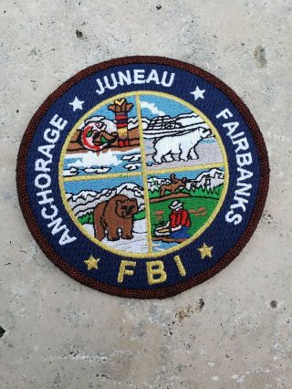 Federal Bureau Of Investigation Fbi Alaska Patch Ak 4 "