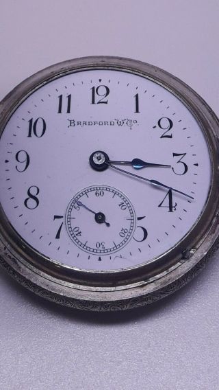 Antique Bradford Watch Company Pocket Watch 2