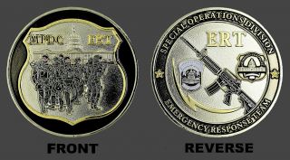Metropolitan Police,  Washington D.  C.  Emergency Response Team Challenge Coin