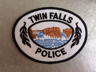 Patch Twin Falls Police Department Shoulder Flash Usa Idaho Rarity