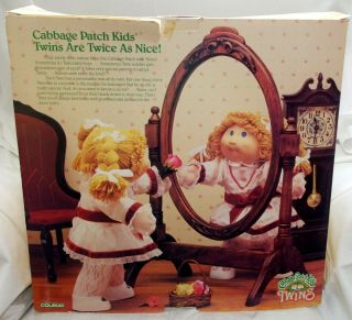 VINTAGE 1985 COLECO CABBAGE PAT KIDS TWIN BOYS IN ORIG BOX 3