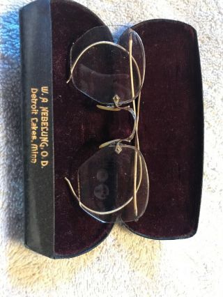 Vintage Eyeglasses And Case