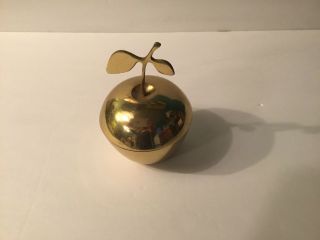 Vintage Brass Apples One Bell Decor