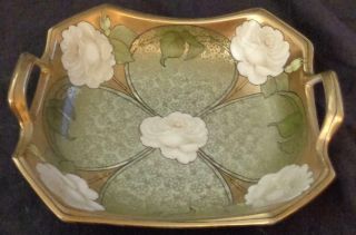 Antique R S Germany Hand Painted Handled Bowl Vgc - Pattern Gorgeous