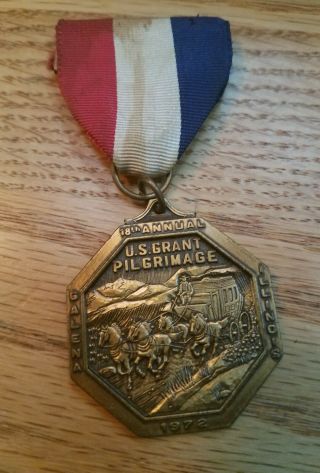 Bsa Boy Scouts 18th U.  S.  Grant Pilgrimage 1972 Pin / Medal Galena Illinois