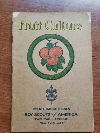 Fruit Culture Febraury 1939 Merit Badge Pamphlet Book