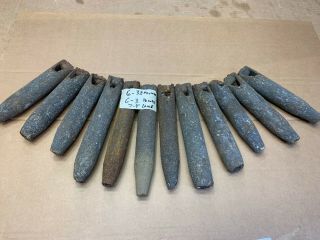 12 Old Cast Iron Window Sash Weights 2 Sises 3.  2 - 3 Pounds From 1920s