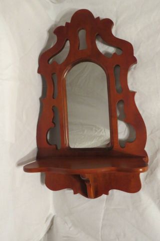 Tell City Chair Co.  Wall Shelf With Mirror " Foyer Mirror "