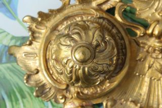 19th Century French Louis XV Gilt Bronze Inkwell with Glass Inserts 4