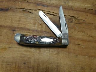 Case Xx Usa 6207 Sp Ssp Bone Mini Trapper 2 Blade 1975 Knife -
