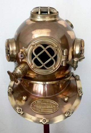 Antique US NAVY MARK V Copper Brass Made 18 