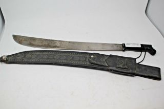 Vintage Corneta Machete W/seathe 20 " Blade 127 Combat Knife
