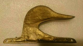 Vintage Brass Wall Mount Duck Key Holder Tie Holder Ducks Head
