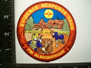 Federal Fbi Albuquerque,  Nm Police Ert Patch Evidence Resp Team Csi Gman