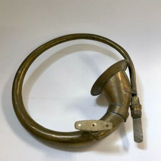 Antique Model T Brass Horn (no Rubber Bulb)