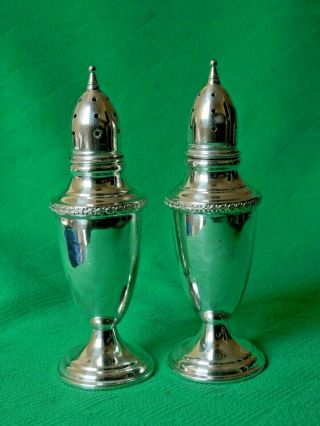 Mueck - Carey Co.  Sterling Silver Salt And Pepper Shakers Not Weighted