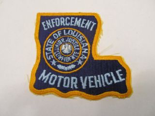 Louisiana State Motor Vehicle Enforcement Patch Obsolete