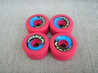 Nos Vintage Vision Street Wear Vb3 Og Skateboard Wheels Set Of 4 Red