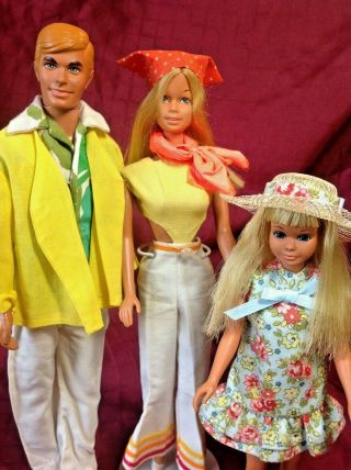 Vintage Mattel Malibu Barbie and Ken Skipper Sunny Bright Outfits 2