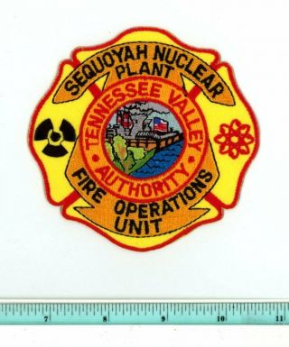 Sequoyah Nuclear Plant Tva Tennessee Valley Authority Federal Fire Rescue Patch