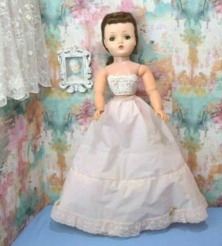 Pink Lace & Rose Madame Alexander 20 21 " Cissy Portrait Sz Doll Petticoat