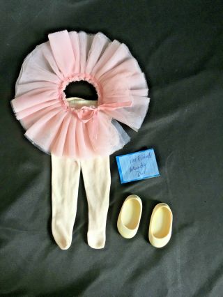 Vintage My Friend Fisher Price Doll Ballet Tutu W Tights And Shoes