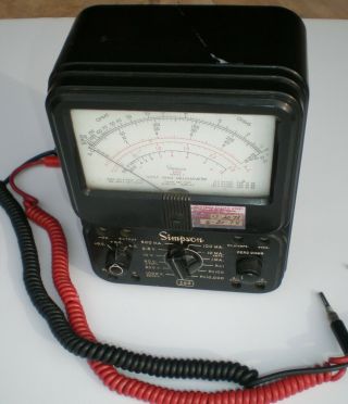 Simpson Model 260 Volt Ohm Multimeter 2