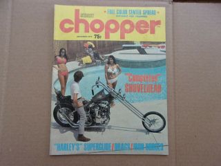 Vintage 1970 Street Chopper Harley Shovelhead Ironhead Sportster Triumph Honda