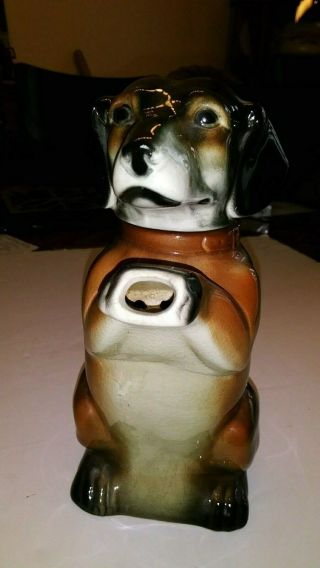 Antique 1940 Erphila Made In Germany Porcelain Dachshund Wiener Dog Teapot 6703b