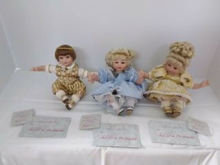 Marie Osmond Fine Collectible Tiny Tot Trio Angel Baby Porcelain Doll Dolls