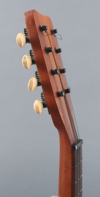 Antique Melon Bow Back 8 - String Mandolin & Case. 7