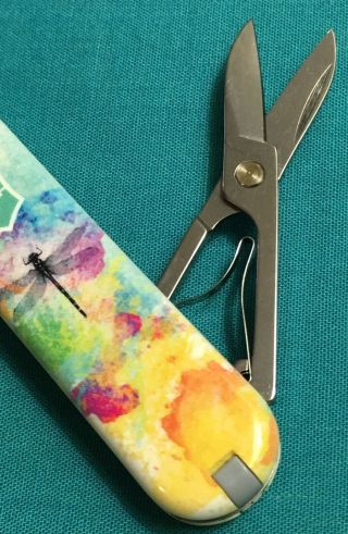 Victorinox Swiss Army Pocket Knife - Limited 2017 Classic SD - Dragonfly Design 7