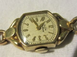Vintage Elgin Deluxe 533 17j Ladies Watch 10k Gold Filled