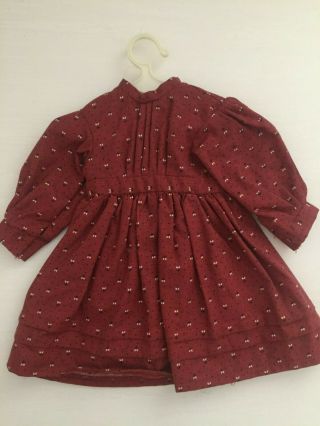 Authentic American Girl Doll Clothes Dress W/ Hangar Vintage