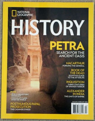 6th Issue National Geographic History January/february 2016 Petra