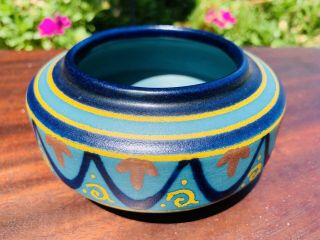 Antique Signed & Numbered Gouda Art Nouveau Art Pottery Vase Perfect