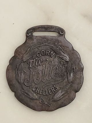 Antique The Joliet Corn Shellers Advertising Medal