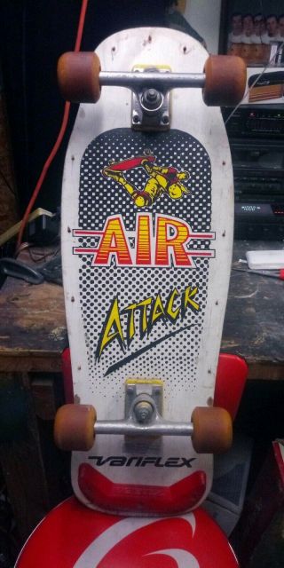Vintage Variflex Air Attack Skateboard Old School Retro Deck 1980s 80s