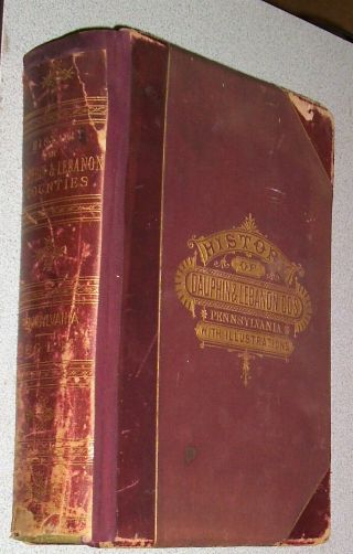 1883 Harrisburg Middletown Steelton Lebanon Pennsylvania Pa Antique 1st Edition
