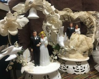 Vintage Wedding Cake Toppers 3