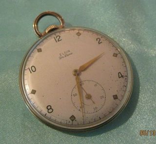 Antique Elgin Deluxe Pocket Watch