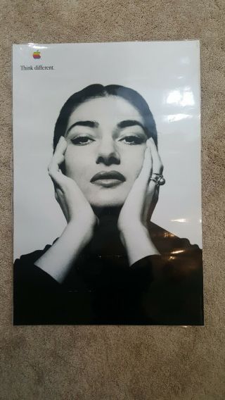 Apple Poster Think Different Maria Callas 1998 24x36 Mac Imac