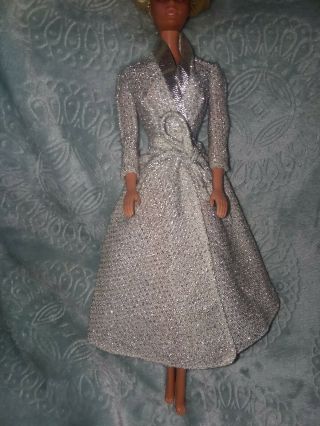 Barbie Fashion Favorites Silver Wrap Dress Superstar Era Vintage 70s