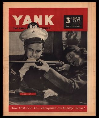 Vintage 1944/apr 23 " Yank Army Weekly " Bullseye/esther Williams Pin Up Girl