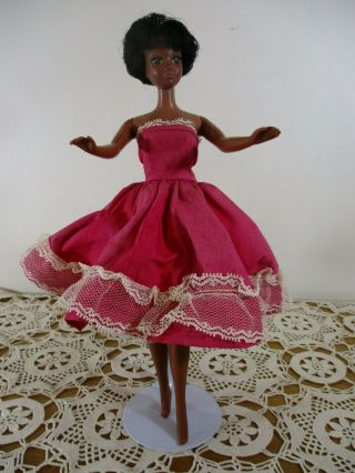 Vintage 1966 Mattel Barbie African American Doll Twist/turn,  Bend,  Made In Japan