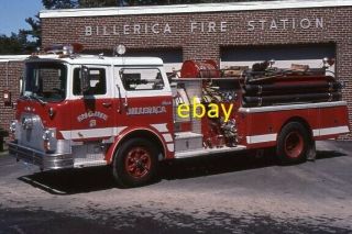 Billerica Ma Engine 3 1982 Mack Cf Pumper - Fire Apparatus Slide